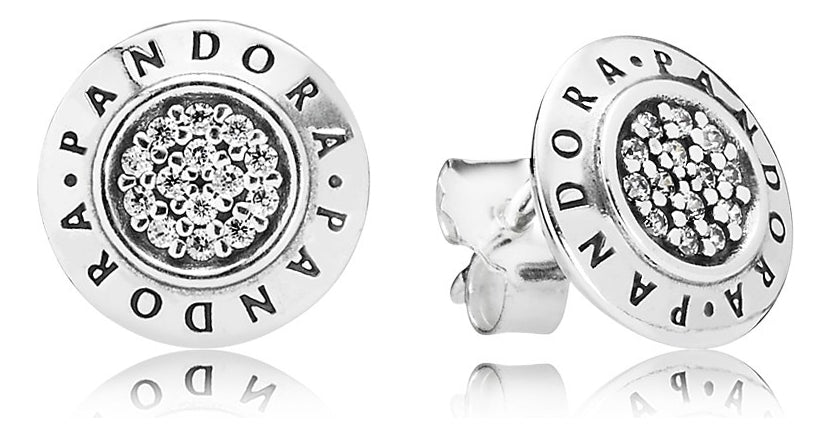 Aretes Broquel o Boton con Logo elaborado en Plata S925 Ale