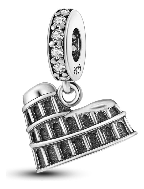 Charm Coliseo Romano o Coliseum Plata S925