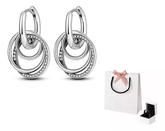 Aretes Arracadas - Aros Plata S925 Ale