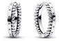 Aretes De Aro Con Logotipo Y Cuentas Signature plata S925