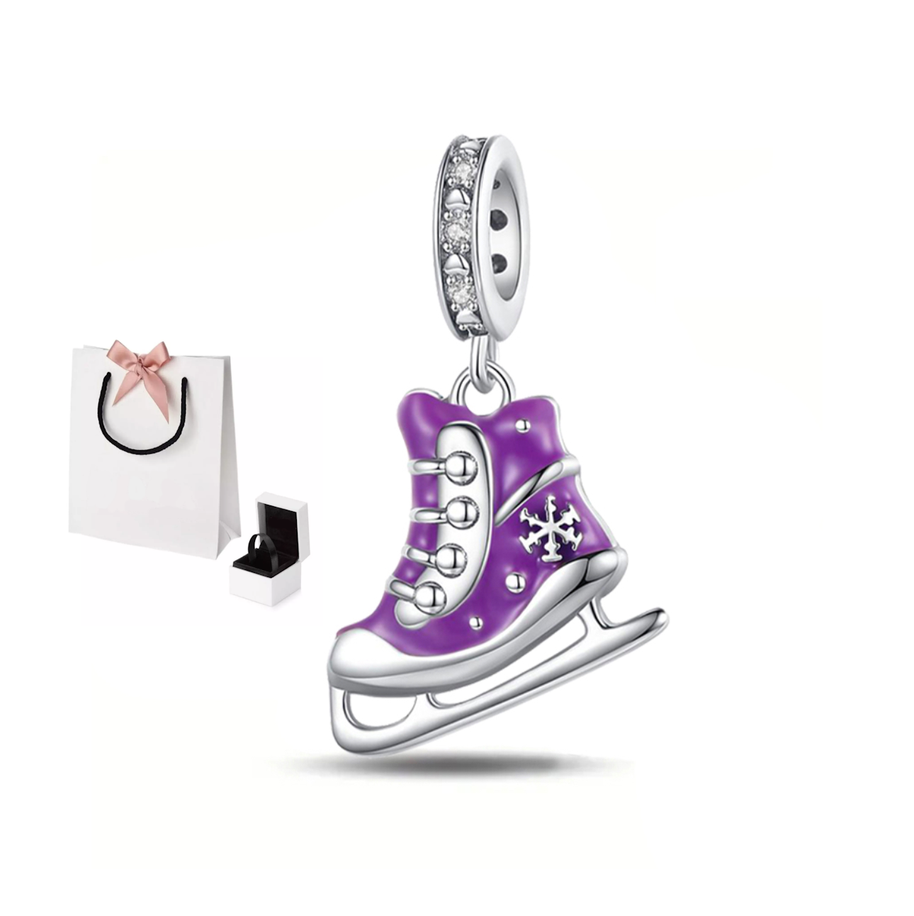 Charm de Patín sobre Hielo en Plata 925 - Joyería para Mujer