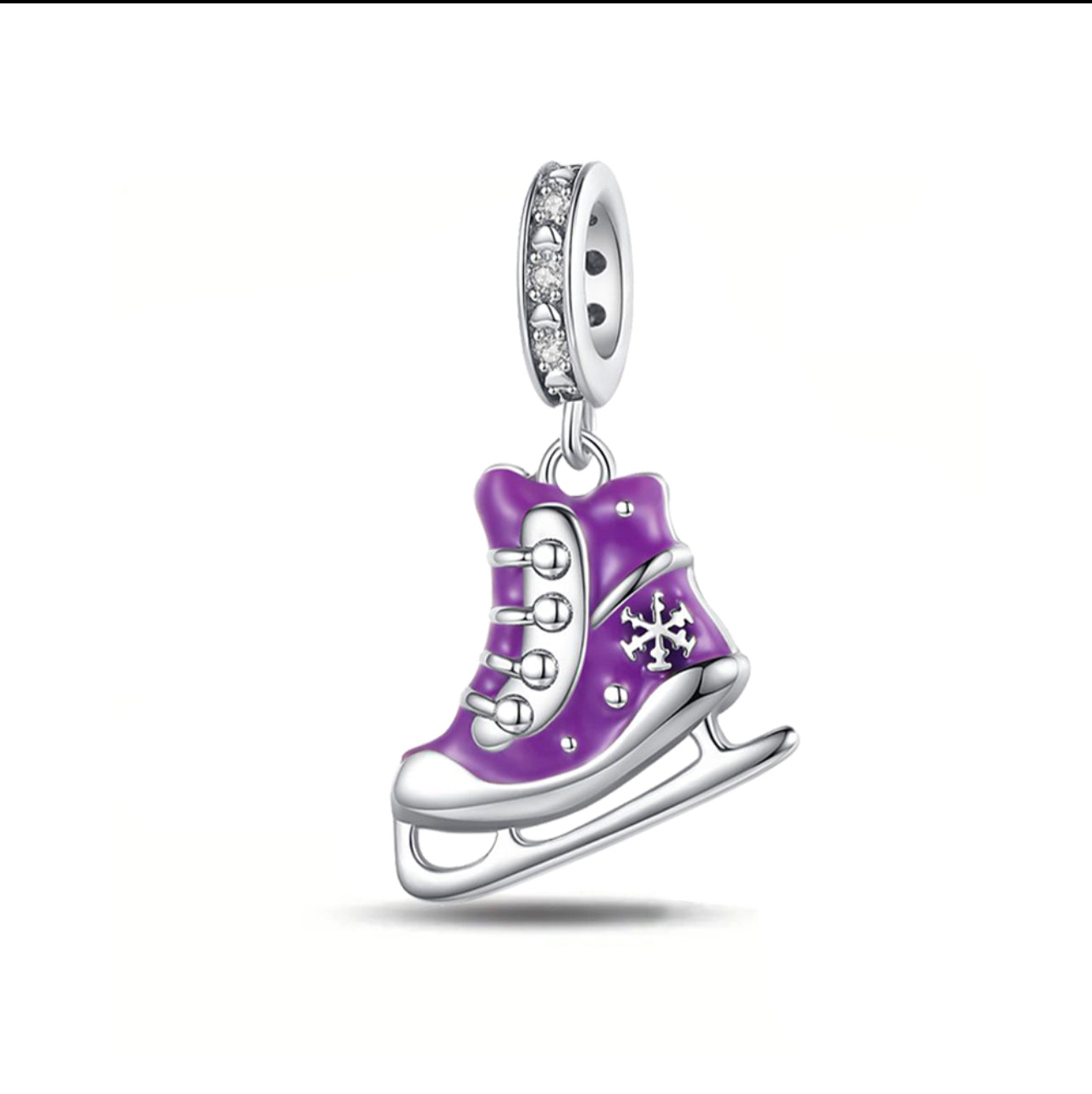 ⛸✨ Charm de Patín sobre Hielo – Brilla con la Magia del Invierno ❄💜