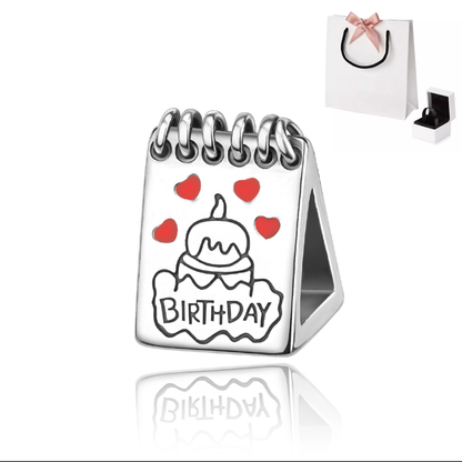 Charm Calendario de Cumpleaños en Plata 925 para pulseras