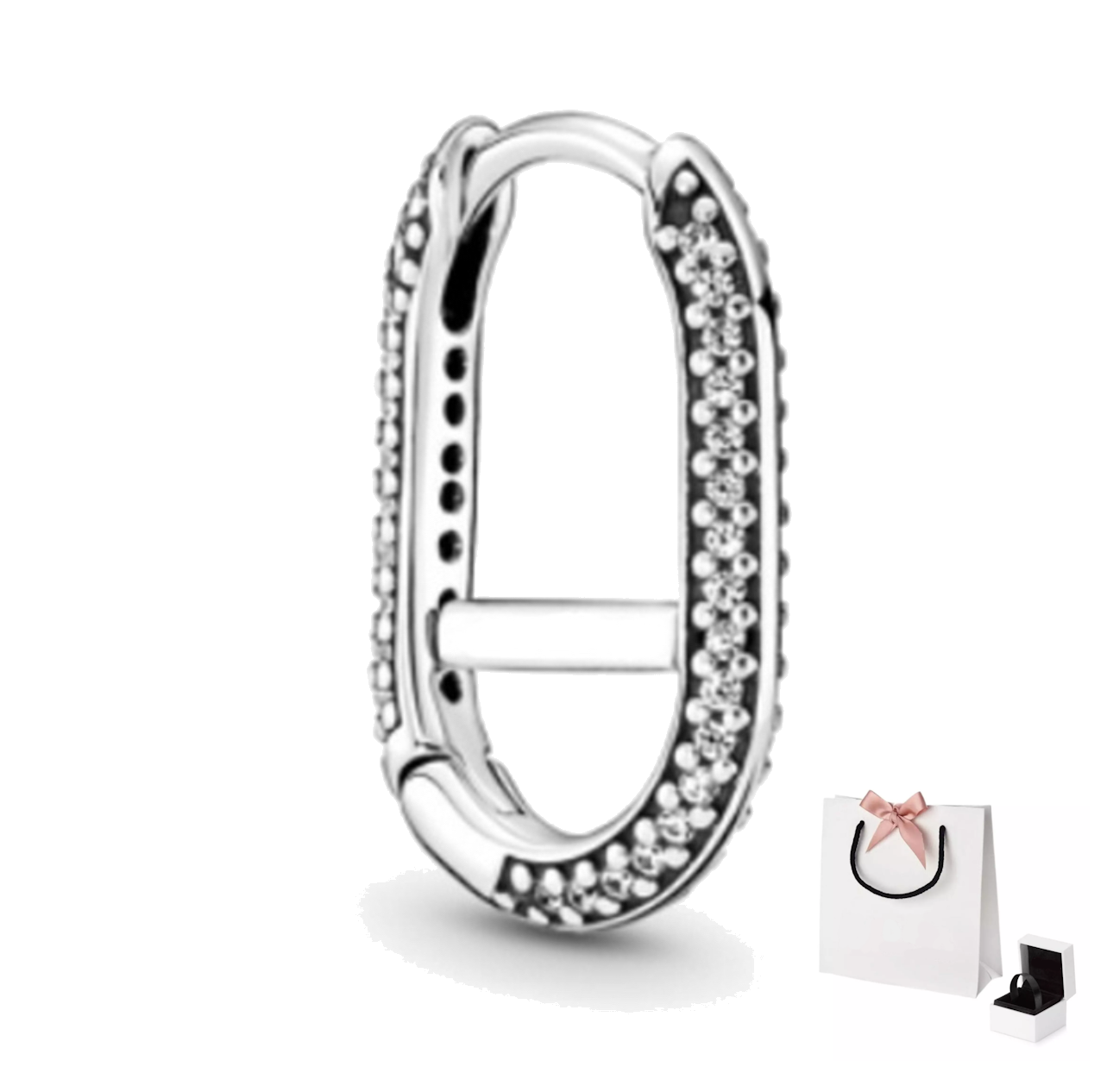 Aretes de Aro de Plata 925 con Brillantes | Joyería Elegante para Mujer