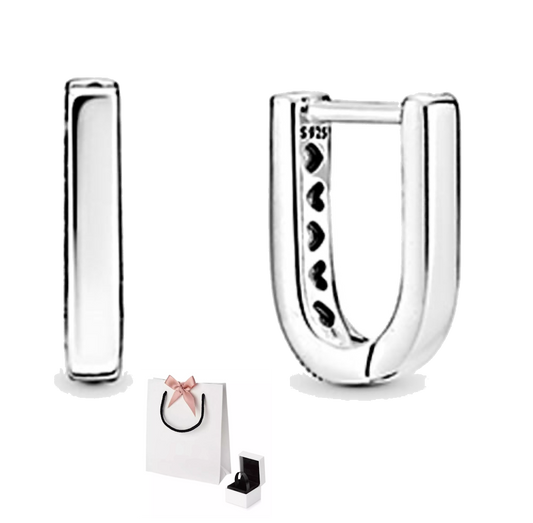 Aretes de aro de plata 925 minimalistas para mujer – Joyería elegante y moderna