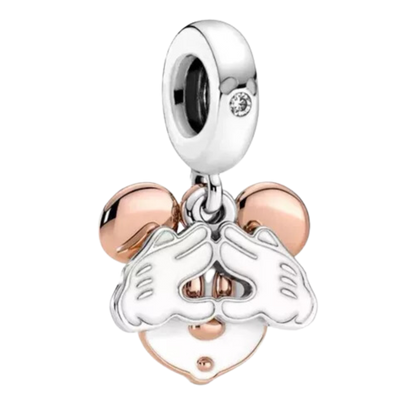 Charm Disney Mickey Mouse Plata  .925 Regalo Para Mujer