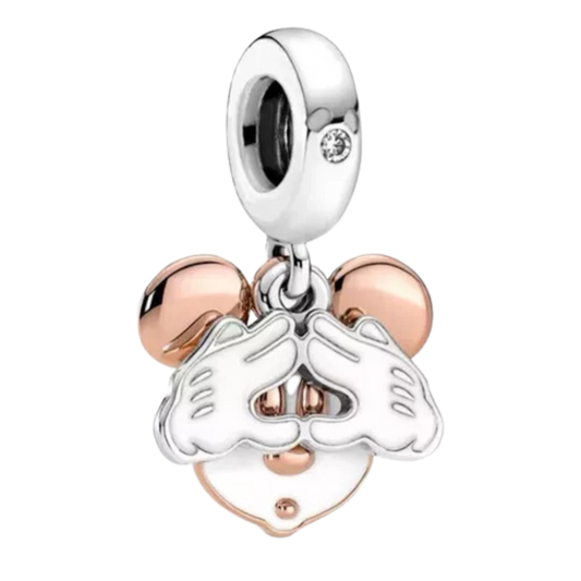 Charm Disney Mickey Mouse Plata  .925 Regalo Para Mujer