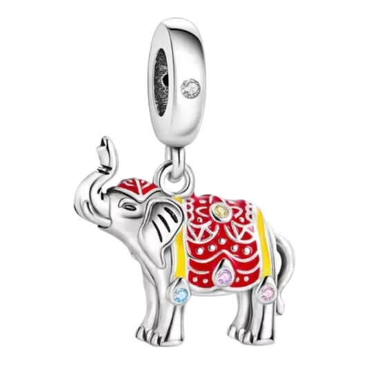 Charm Elefante Buena Suerte Plata S .925 Regalo Mixto